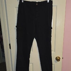 Well Worn Women's Black Straight Leg Pants